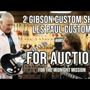 Joe Bonamassa & Orianthi signed Gibson Custom Shop Les Paul Custom AUCTION | The Midnight Mission