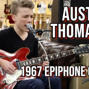 15-years-old Austin Thomason playing a 1967 Epiphone Casino at Norman's Rare Guitars