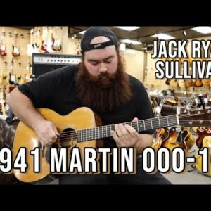 Jack Ryan Sullivan playing a 1941 Martin 000-18 at Norman's Rare Guitars