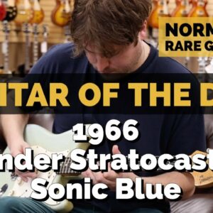 Guitar of the Day: 1966 Fender Stratocaster Sonic Blue | Norman's Rare Guitars