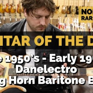Guitar of the Day: Late 1950s Early 1960s Danelectro Long Horn Baritone Bass | Norman's Rare Guitars
