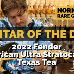 Guitar of the Day: 2022 Fender American Ultra Stratocaster Texas Tea | Norman's Rare Guitars