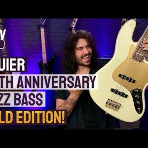 Squier 40th Anniversary 'Gold Edition' Jazz Bass! - A Limited Run, Gold Plated, Celebratory Bass!