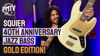 Squier 40th Anniversary 'Gold Edition' Jazz Bass! - A Limited Run, Gold Plated, Celebratory Bass!