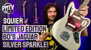 Squier SILVER SPARKLE Classic Vibe 60's Jaguar! - Turn Heads With This New Limited Edition Jag!