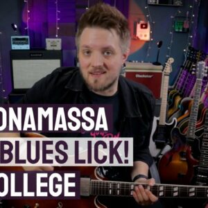 Joe Bonamassa Style Blues Lick - 5 Cascading Notes Per Beat! (PMT College)