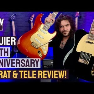 Squier Gold Edition 40th Anniversary Stratocaster and Telecaster Demo! - New Limited Edition Models