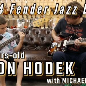 11-years-old ARON HODEK jamming with Michael Lemmo | 1964 Fender Jazz Bass