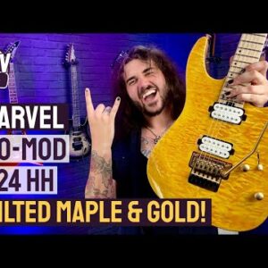 Charvel Pro-Mod DK24 - Satin Gold & Amber Finish! - It Plays & Sounds As Good As It Looks!