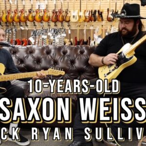 10-years-old Saxon Weiss & Jack Ryan Sullivan with 2 Fender Telecasters