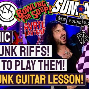 8 ICONIC Pop Punk Riffs & How To Play Them! - Grab Your Checkerboard Vans Cuz' Pop Punk Is BACK!
