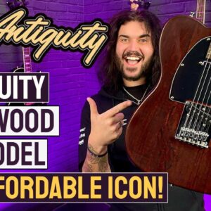 An Affordable George Harrison Inspired T-Style Guitar! - Antiquity TL1 Dark Rosewood