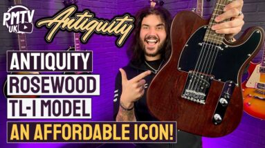 An Affordable George Harrison Inspired T-Style Guitar! - Antiquity TL1 Dark Rosewood