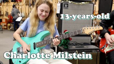 13-years-old Charlotte Milstein jamming with Michael Lemmo