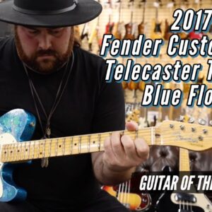 2017 Fender Custom Shop Telecaster Thinline Blue Floral | Guitar of the Day