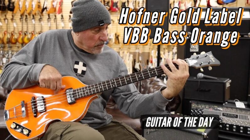Hofner Gold Label VBB Bass Orange | Guitar of the Day - Roberto Vally