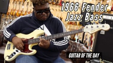 1966 Fender Jazz Bass Olympic White | Guitar of the Day
