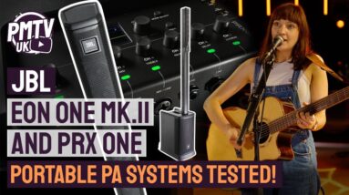 JBL EON One MKII and PRX One PA - The Best Portable PA Speakers?! Meg Checks Them out at JBL HQ!