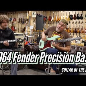 1964 Fender Precision Bass Refin Sea Foam Green | Guitar of the Day