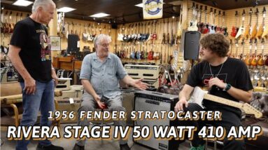 1956 Fender Stratocaster with a Rivera Stage IV 50 Watt 410 Amp