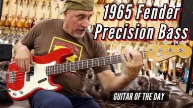 1965 Fender Precision Bass Dakota Red | Guitar of the Day - Roberto Vally