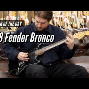 1978 Fender Bronco Black | Guitar of the Day