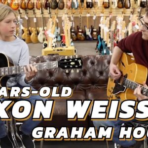 11-years-old Saxon Weiss jamming with Graham Houts