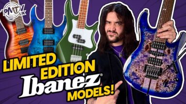 Limited Edition Ibanez Guitars & Basses At PMT - From Beginner to Premium Top Shelf Models!