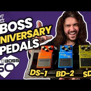 Shiny, NEW, Limited Edition BOSS Pedals Celebrating Their 50th Anniversary!