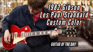 1982 Gibson Les Paul Standard Custom Color Metallic Red | Guitar of the Day